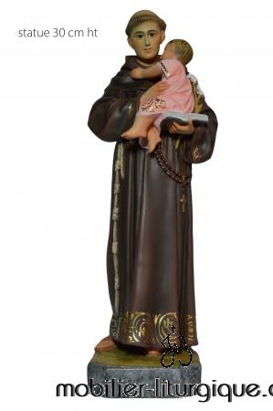 Statue Saint Antoine de Padoue Polychrome